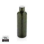 Bouteilles d'eau durables couleur vert en Acier inoxydable recycléde la marque XD Collection