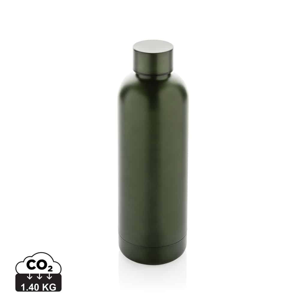 bouteilles_d'eau_durables_xd_collection_acier_inoxydable_recyclé_vert Bouteilles d'eau durables couleur vert en Acier inoxydable recycléde la marque XD Collection