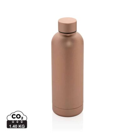Bouteilles d'eau durables couleur marron en Acier inoxydable recycléde la marque XD Collection