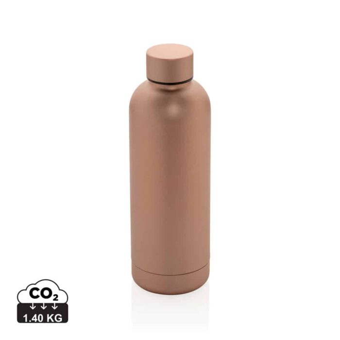 Bouteilles d'eau durables couleur marron en Acier inoxydable recycléde la marque XD Collection