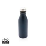 Bouteilles d'eau durables couleur bleu marine en Acier inoxydable recycléde la marque XD Collection