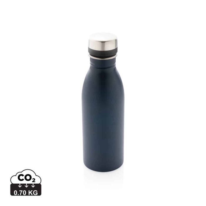 Bouteilles d'eau durables couleur bleu marine en Acier inoxydable recycléde la marque XD Collection