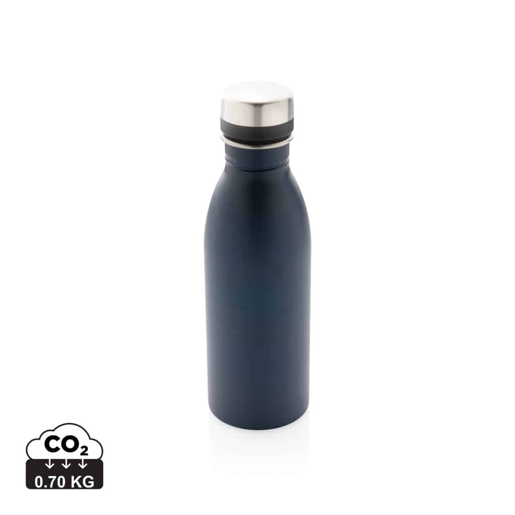 bouteilles_d'eau_durables_xd_collection_acier_inoxydable_recyclé_bleu_marine Bouteilles d'eau durables couleur bleu marine en Acier inoxydable recycléde la marque XD Collection