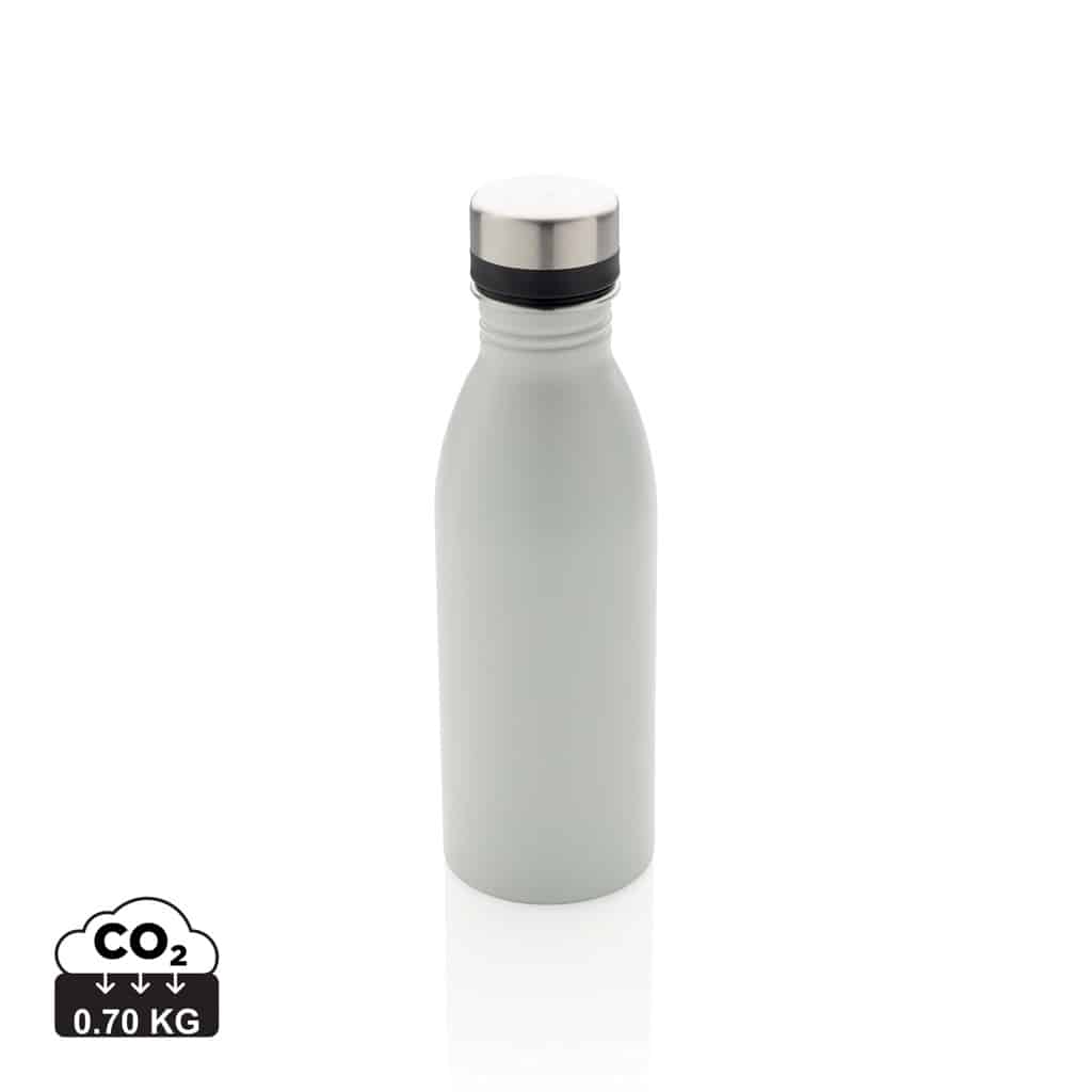 bouteilles_d'eau_durables_xd_collection_acier_inoxydable_recyclé_blanc Bouteilles d'eau durables couleur blanc en Acier inoxydable recycléde la marque XD Collection