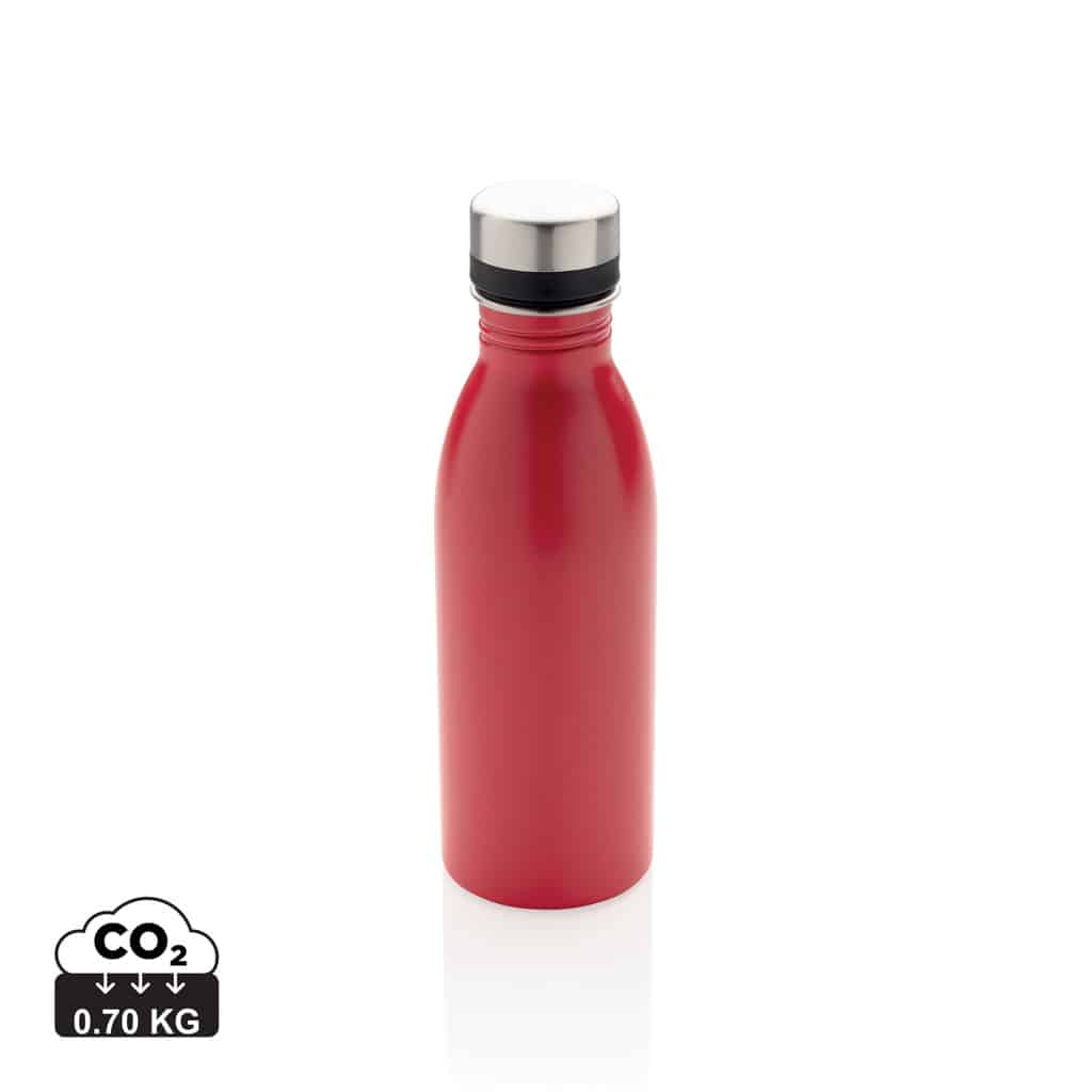 bouteilles_d'eau_durables_xd_collection_acier_inoxydable_recyclé_rouge Bouteilles d'eau durables couleur rouge en Acier inoxydable recycléde la marque XD Collection