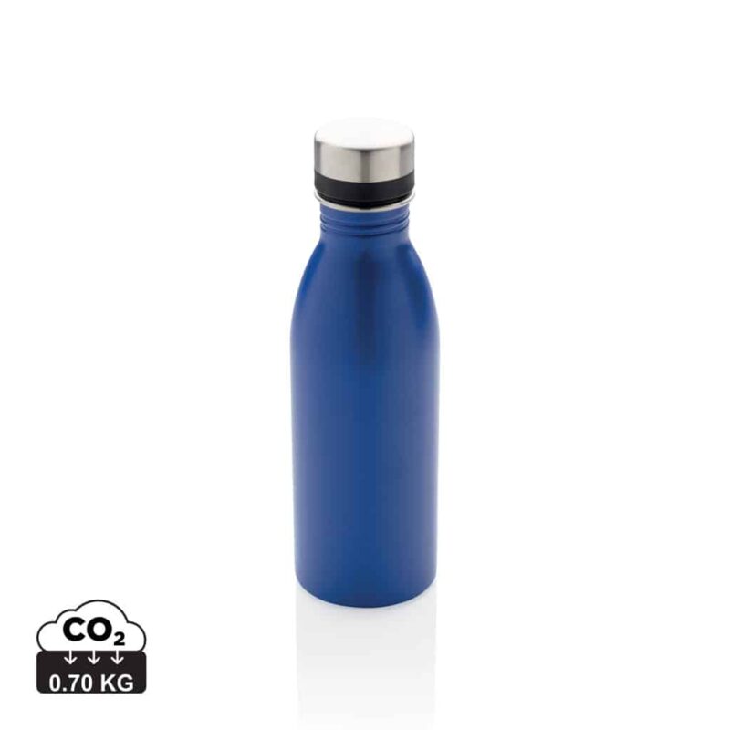 Bouteilles d'eau durables couleur bleu en Acier inoxydable recycléde la marque XD Collection