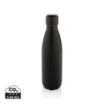 Bouteilles d'eau durables couleur noir en Acier inoxydable recyclé