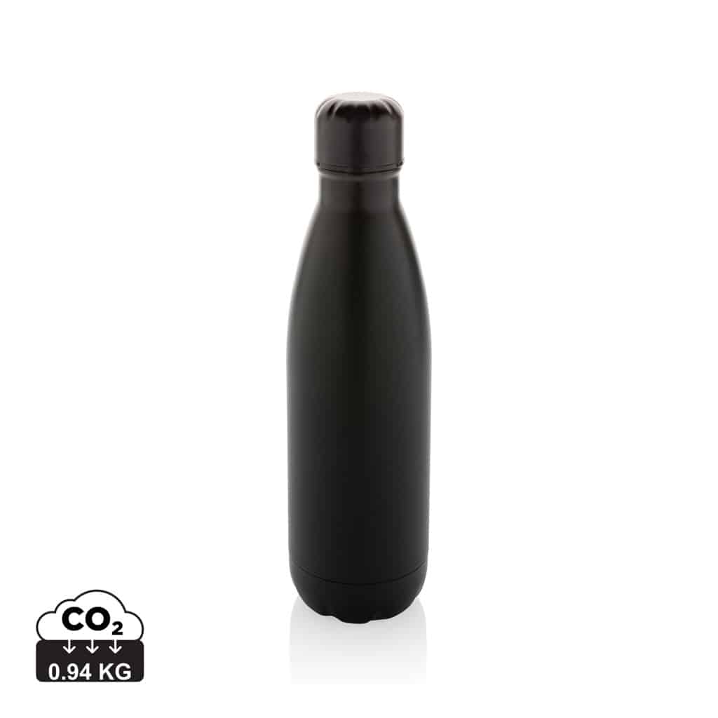 bouteilles_d'eau_durables_xd_collection_acier_inoxydable_recyclé Bouteilles d'eau durables couleur noir en Acier inoxydable recyclé