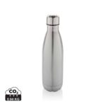 Bouteilles d'eau durables couleur argent en Acier inoxydable recyclé