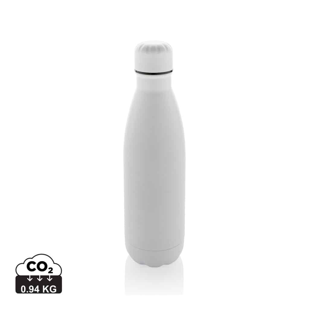 bouteilles_d'eau_durables_xd_collection_acier_inoxydable_recyclé Bouteilles d'eau durables couleur blanc en Acier inoxydable recyclé