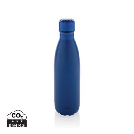 Bouteilles d'eau durables couleur bleu en Acier inoxydable recyclé