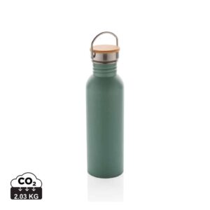 Bouteilles d'eau couleur vert en Acier inoxydable