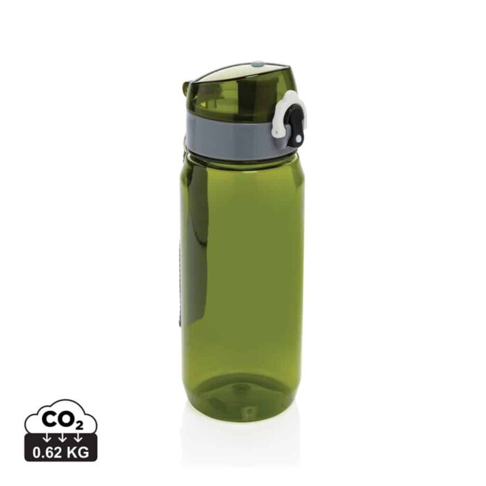 Bouteilles d'eau durables couleur vert en rPET
