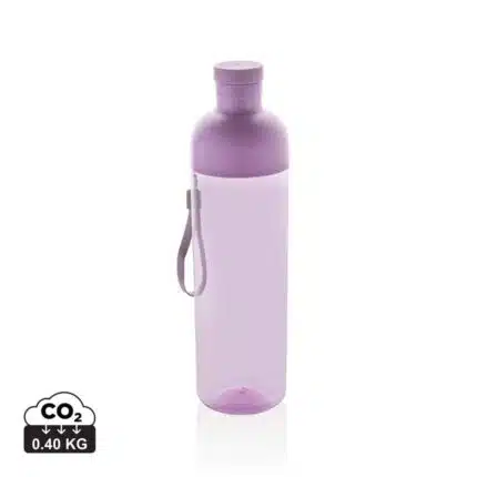 Bouteilles d'eau durables couleur violet en rPET
