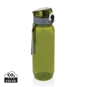Bouteilles d'eau durables couleur vert en rPET