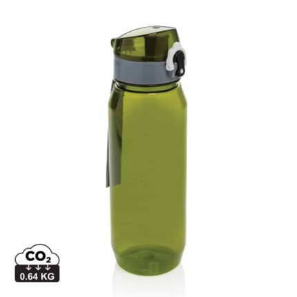 Bouteilles d'eau durables couleur vert en rPET