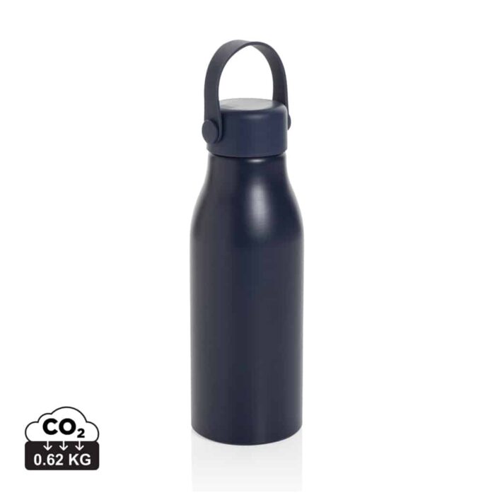 Bouteilles d'eau durables couleur bleu marine en Aluminium recyclé
