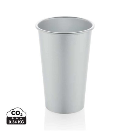 Tasses café & mugs durables couleur argent en Aluminium recycléde la marque XD Collection