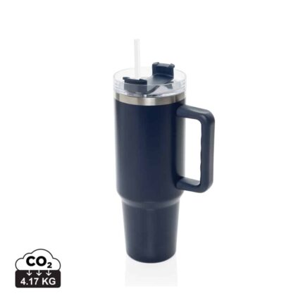 Bouteilles d'eau durables couleur bleu marine en Acier inoxydable recyclé