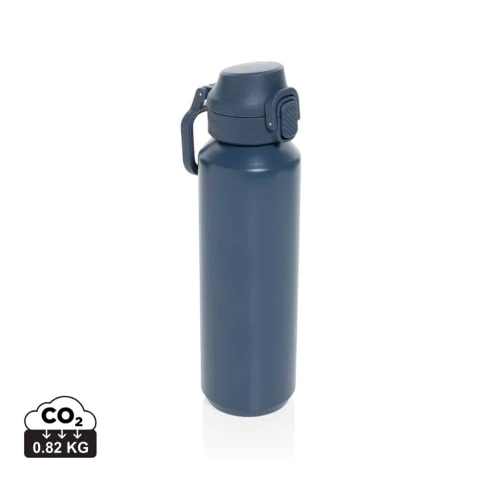 Bouteilles d'eau durables couleur bleu marine en Acier inoxydable recyclé