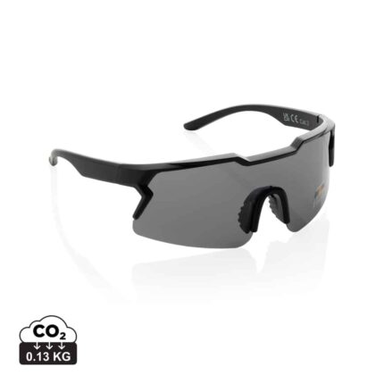 Lunettes à soleil durables couleur noir en rPCde la marque XD Collection