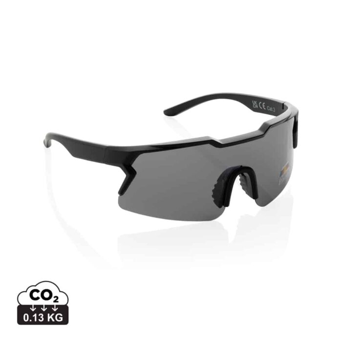 Lunettes à soleil durables couleur noir en rPCde la marque XD Collection
