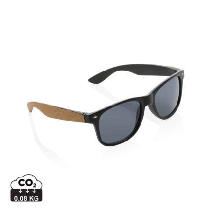 Lunettes à soleil durables couleur noir en rPC