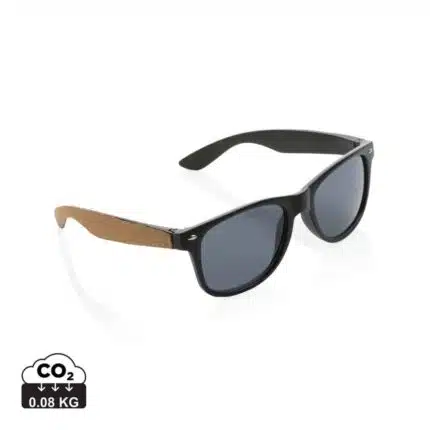 Lunettes à soleil durables couleur noir en rPC