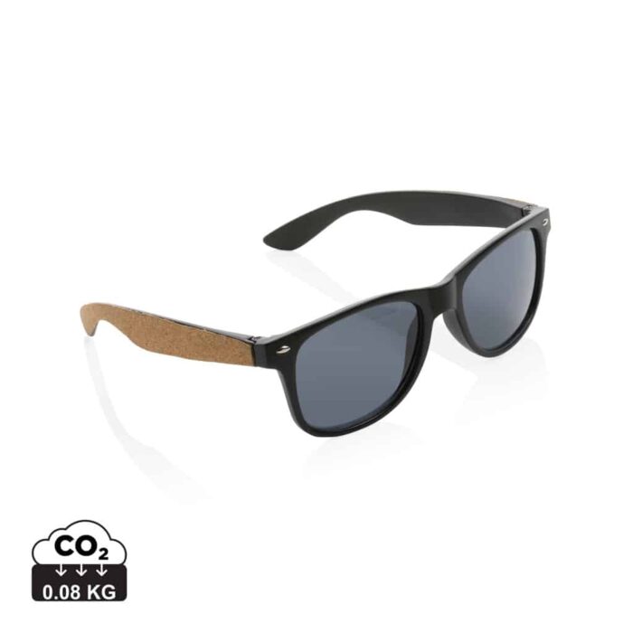 Lunettes à soleil durables couleur noir en rPC