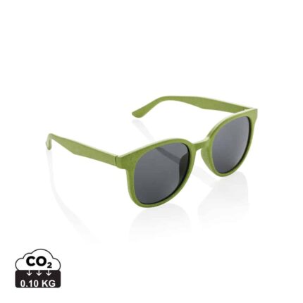 Lunettes à soleil  couleur vert en Paille de blé