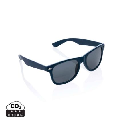 Lunettes à soleil durables couleur bleu marine en rPCde la marque XD Collection