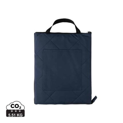 Pique - nique durables couleur bleu marine en rPET