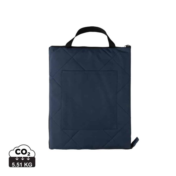 Pique - nique durables couleur bleu marine en rPET