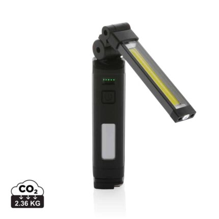 Lampe de travail durables couleur noir en ABS recycléde la marque GearX