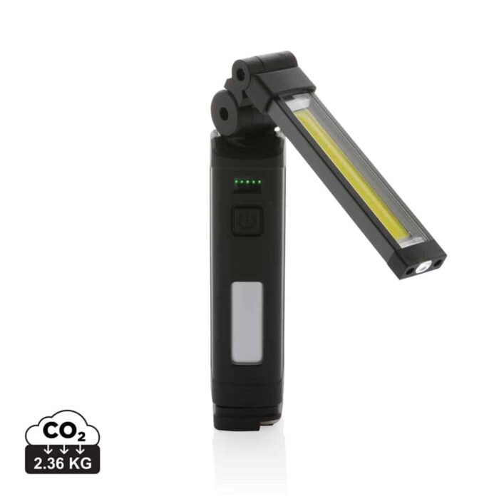 Lampe de travail durables couleur noir en ABS recycléde la marque GearX