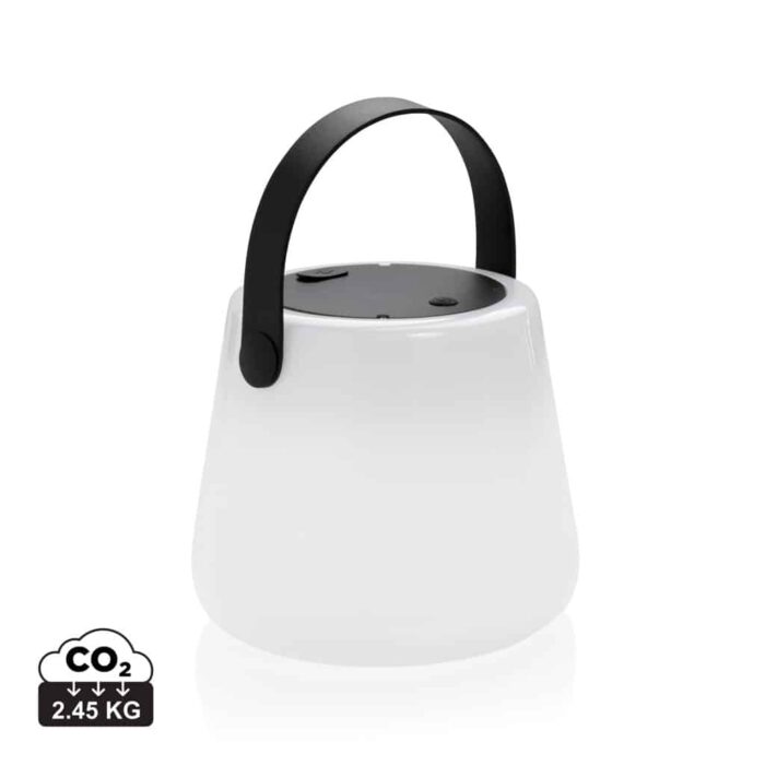 Lampes de table durables couleur blanc en PE recyclé
