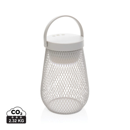 Lampes de table durables couleur gris en ABS recycléde la marque XD Xclusive