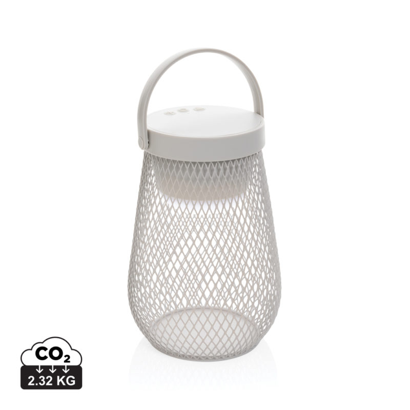 Lampes de table durables couleur gris en ABS recycléde la marque XD Xclusive