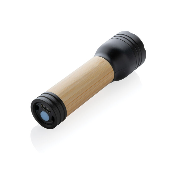 Lampe 1W en plastique recyclé RCS et bambou Lucid – Image 3