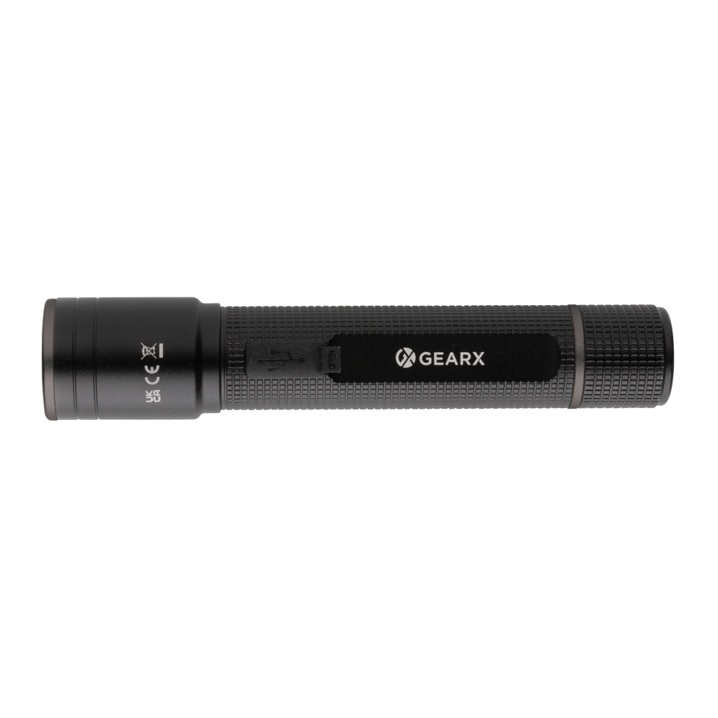 P513.901__B_2__2a9029a88d394632adfdf287235b381f Lampe torche 3W rechargeable par USB en alu RCS Gear X – Image 3