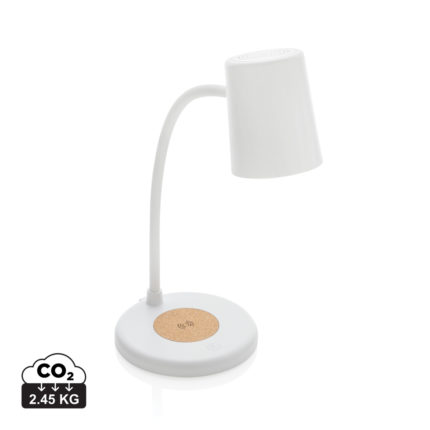 Chargeurs sans fil durables couleur blanc en ABS recyclé