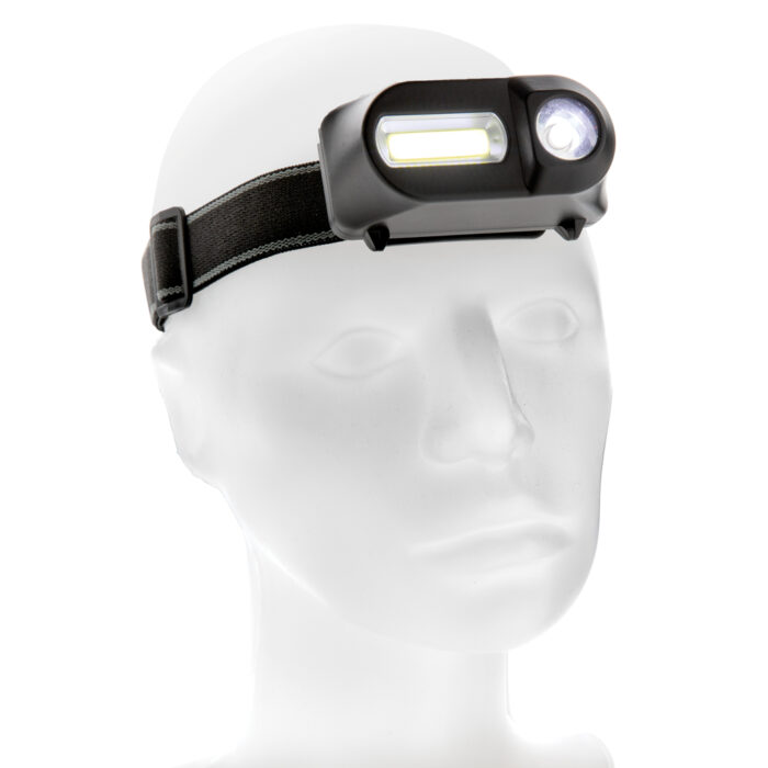 Lampe frontale avec LED et COB – Image 3