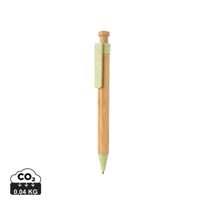 Stylos éco  couleur vert en Bambou