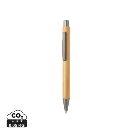 Stylos éco  couleur marron en Bambou