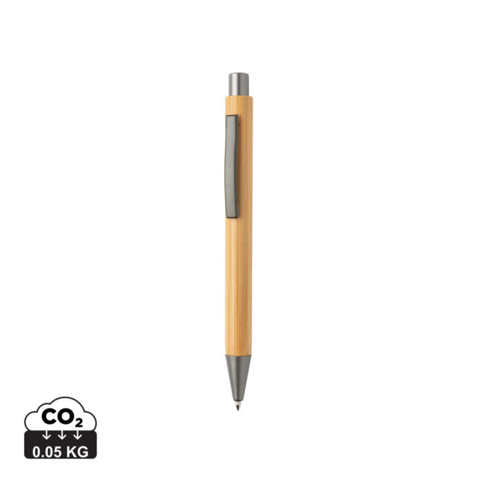 Stylos éco  couleur marron en Bambou