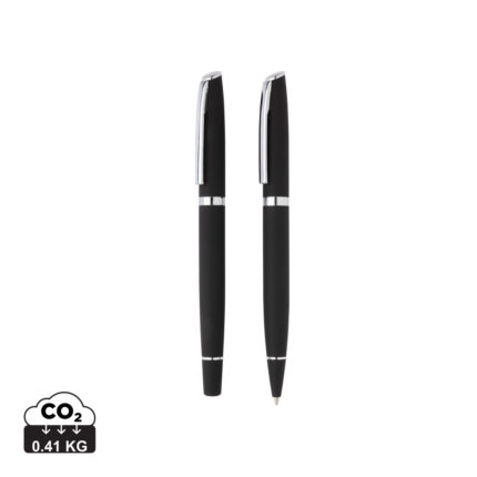 Set stylos  couleur noir en Aluminium