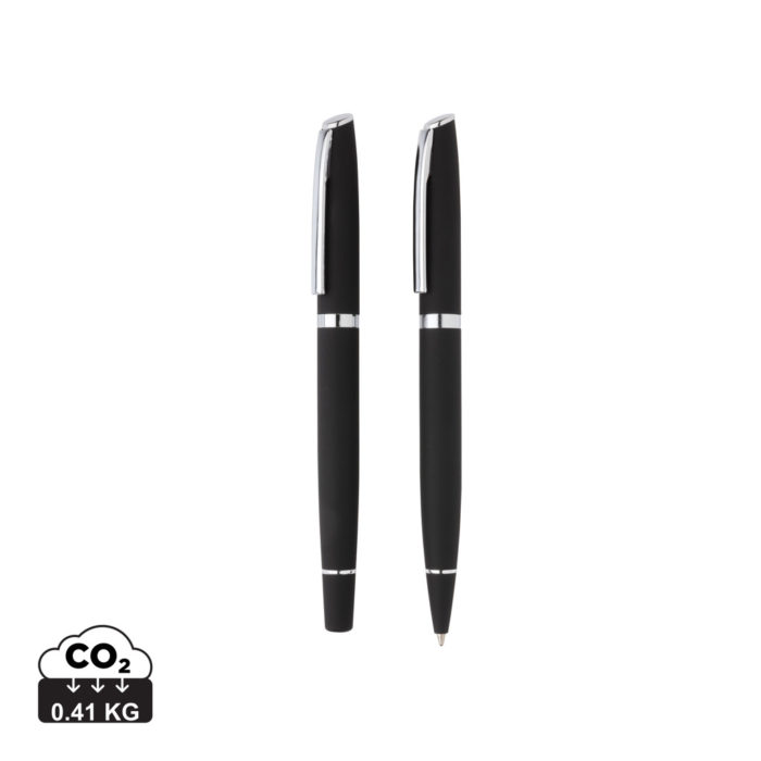 Set stylos  couleur noir en Aluminium