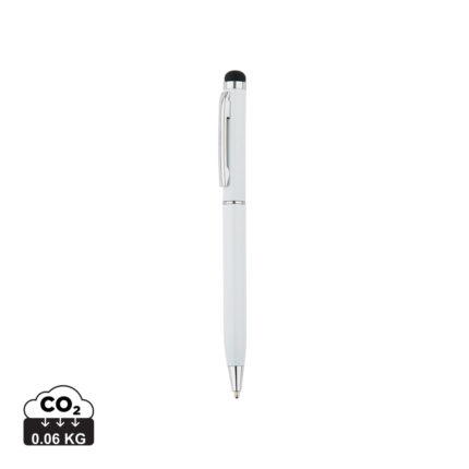 Stylos en métal  couleur blanc en Aluminium