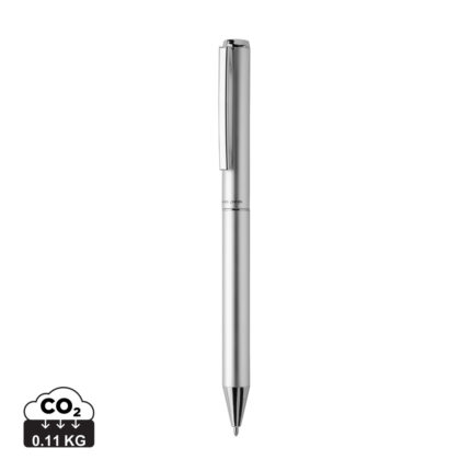 Stylos en métal durables couleur argent en Aluminium recyclé