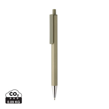 Stylos en métal durables couleur vert en Aluminium recyclé